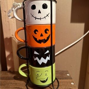 Rae Dunn Spooky Stackable Halloween Mugs